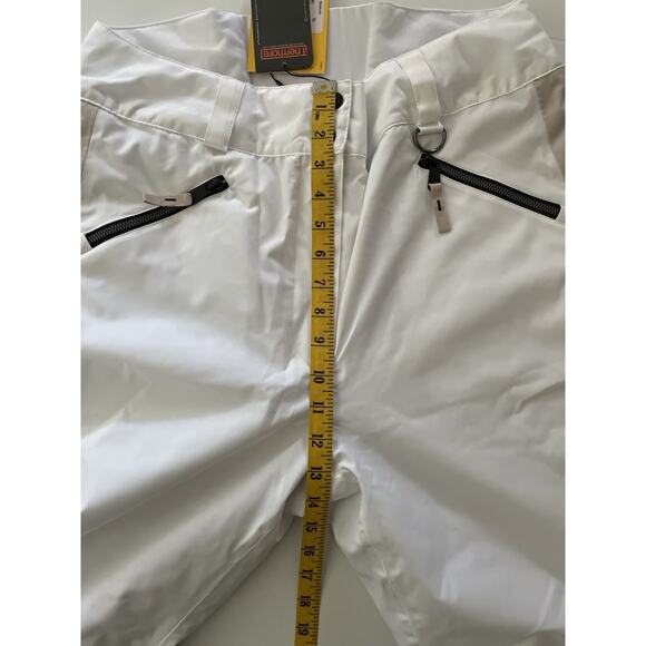 Lole Snow Ski Pants Women XL White Quilted Knee Zip Hand Pockets Snowboarding - Picture 14 of 16